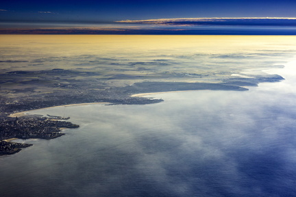 la côte de beauté vue du ciel