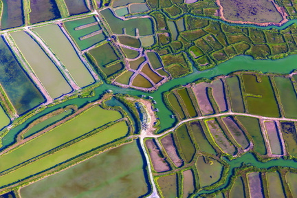 claires de la seudre vues du ciel