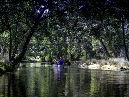 balade en canoë sur la rivière de chauvignac