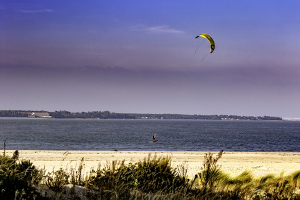 kitesurf au large de lacCôte sauvage