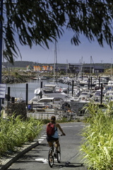 vélo sur le port la palmyre