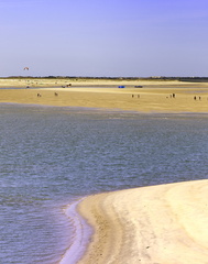plage de la palmyre à marée basse
