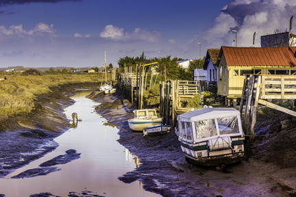 marée basse au port de mornac