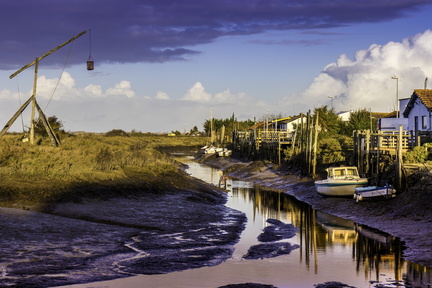 marée basse au port de mornac