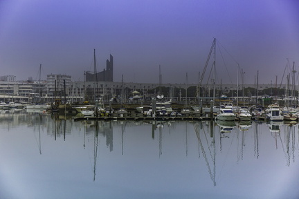 port de royan dans la brume
