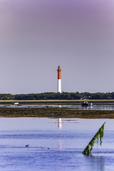 phare de la coubre vu de la baie de bonne anse