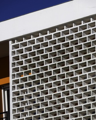 détail d'une villa années 50