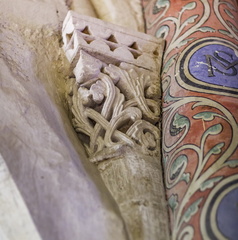 chapiteau de l'église d'arces