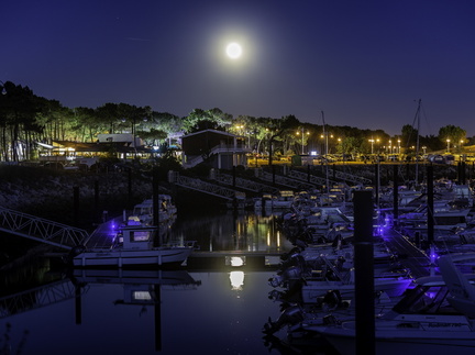 port de la palmyre de nuit