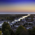 sunset sur le port de mortagne