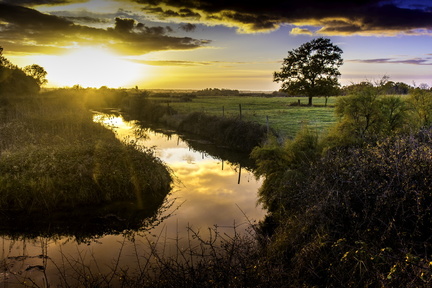 sunset sur le breuil