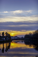 sunset sur la taillée verte