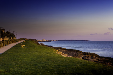 sunset sur la corniche de nauzan