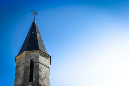 clocher de l'église de grézac